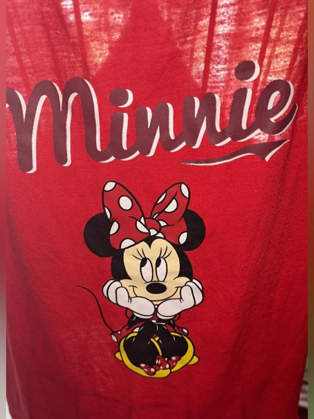 Disney Minnie Mouse Red Graphic Sleep Tank - Picture 2 of 4